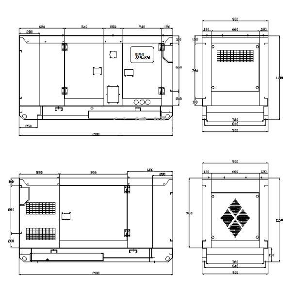 靜音箱發(fā)電機(jī)組平面結(jié)構(gòu)圖.png