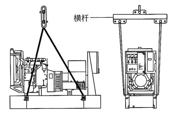 發(fā)電機(jī)組的柴油機(jī)吊裝示意圖.png