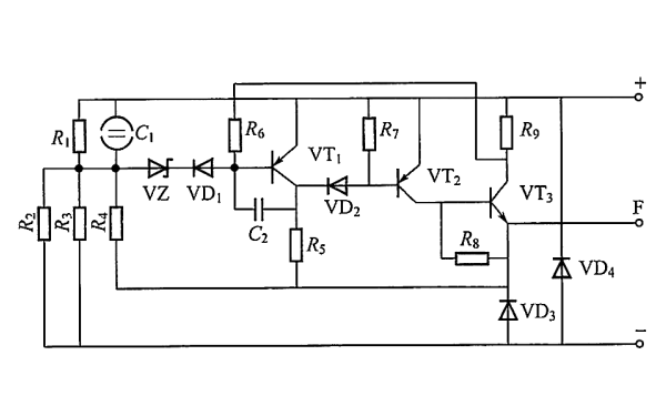 JFT207A型晶體管調(diào)節(jié)器的電路原理圖.png