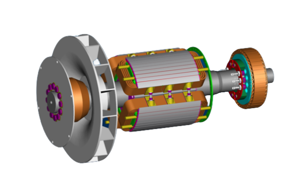 斯坦福發(fā)電機(jī)主機(jī)轉(zhuǎn)子三維圖.png