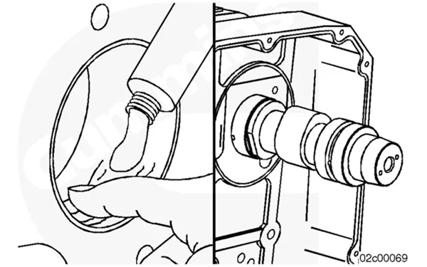 凸輪軸軸承內(nèi)側(cè)涂一層Lubriplate-康明斯柴油發(fā)電機組.png