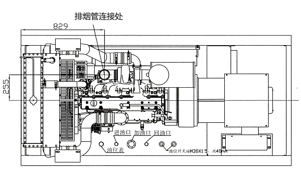 C220D5康明斯柴油發(fā)電機組平面圖.png