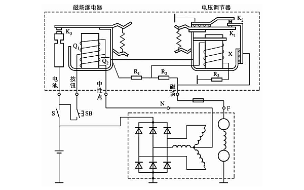 FT61A型雙級(jí)電壓調(diào)節(jié)器電路.png