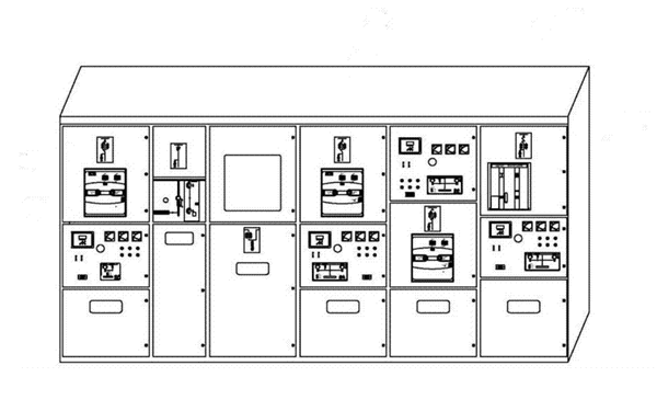 高壓發(fā)電機組開關(guān)柜組合圖.png