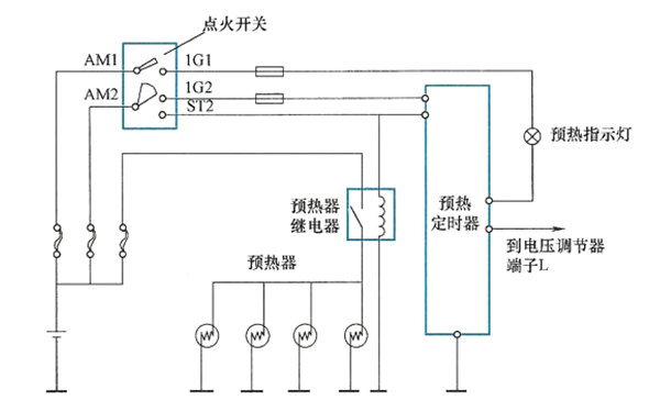 預(yù)熱器固定延時型電路-柴油發(fā)電機組.png