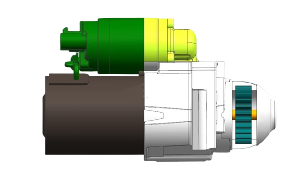 啟動馬達(dá)主視圖-柴油發(fā)電機(jī)組.png