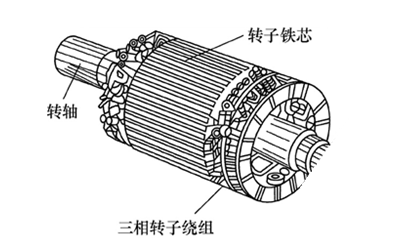 轉(zhuǎn)子鐵芯和繞組線圈-康明斯柴油發(fā)電機(jī)組.png