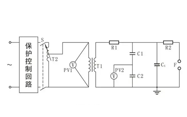 交流耐壓試驗電路原理圖-柴油發(fā)電機組.png