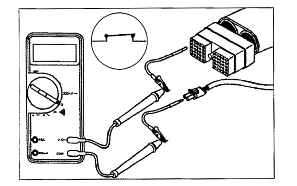 萬用表應(yīng)顯示閉路，且電阻應(yīng)小于10Ω.png