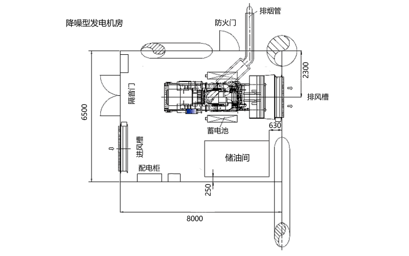 應(yīng)急柴油發(fā)電機(jī)房平面布置圖.png