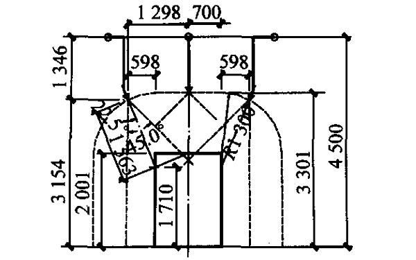 發(fā)電機(jī)房滅火系統(tǒng)側(cè)噴布置剖面圖.png