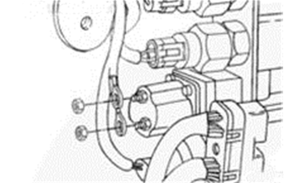 拆下固定燃油切斷閥線圈電氣接頭的螺母-柴油發(fā)電機(jī)組.png