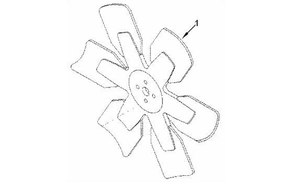 發(fā)動機風扇-康明斯柴油發(fā)電機組零件圖.png