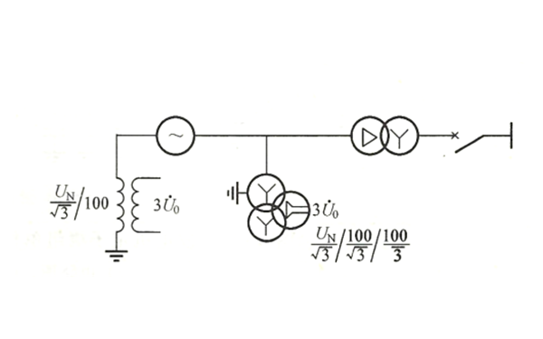 發(fā)電機單相接地保護接線原理圖.png