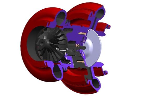 渦輪增壓器剖面圖-柴油發(fā)動機.png