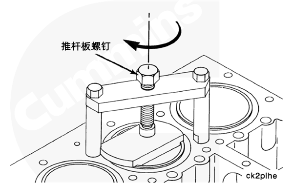 柴油發(fā)電機(jī)缸套突出量測(cè)量步驟-擰緊壓緊螺釘.png