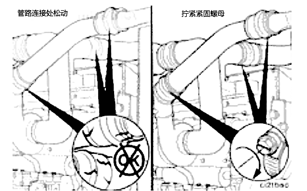 柴油機(jī)中冷器管路和軟管松動(dòng)檢查.png