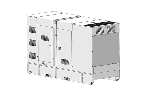 靜音箱型發(fā)電機(jī)組總裝軸測圖.png