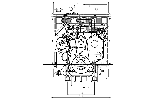 6BTA5.9-G2東風(fēng)康明斯發(fā)動(dòng)機(jī)外形尺寸前視圖.png