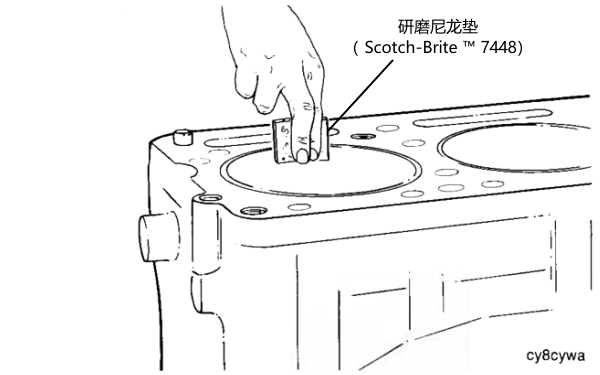 用研磨尼龍墊清除氣缸套積碳.png