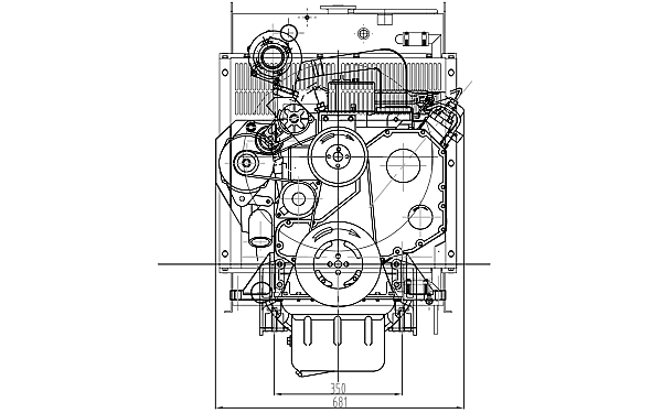 4BTA3.9-G2東風(fēng)康明斯發(fā)動機外形尺寸后視圖.png